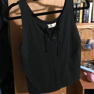 Hollister lace down tank top
